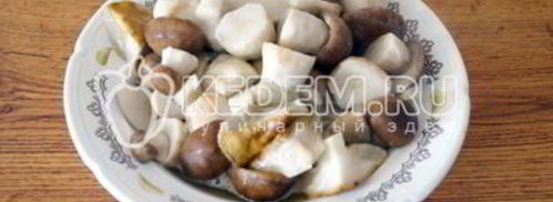 маринованные белые грибы закусочные. Шаг 7