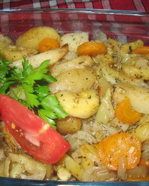 Маринованные и запеченные овощи