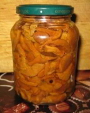 Маринованные лисички с яблочным уксусом