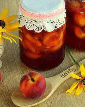 Персики в собственном соку на зиму