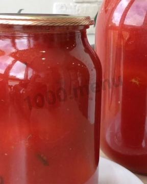 Помидоры в томатной заливке на зиму