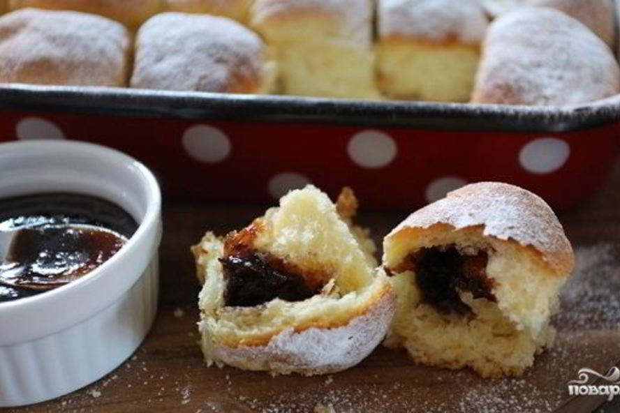 Рецепт булочки с повидлом