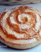 Вертушки из творожного теста с яблочным повидлом