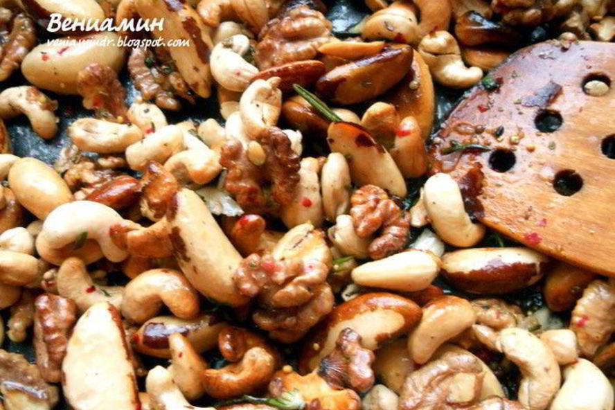 Рецепт пряных орехов