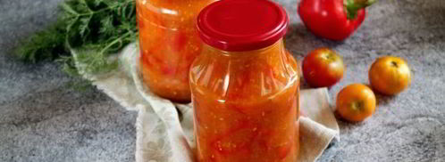 сладкий перец в помидорах без масла на зиму. Шаг 15