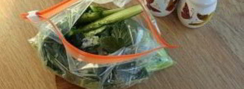 быстрые огурцы малосольные в пакете. Шаг 3