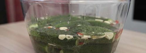 малосольные огурцы на минеральной воде. Шаг 8