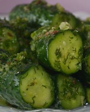 Малосольные огурцы сухого посола