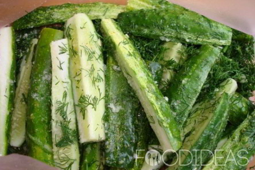 Рецепт малосольных огурцов в пакете