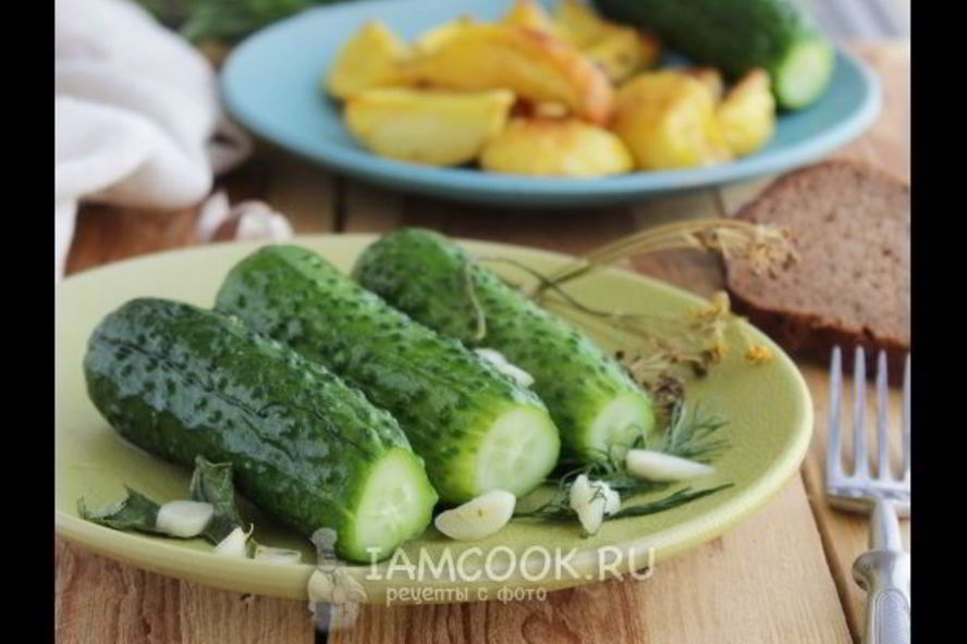 Рецепт малосольных огурцов за час