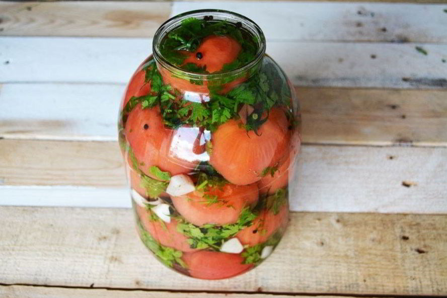 Рецепт малосольных помидоров по-грузински