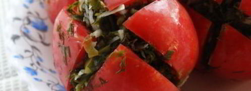 малосольные помидоры с зеленью. Шаг 11