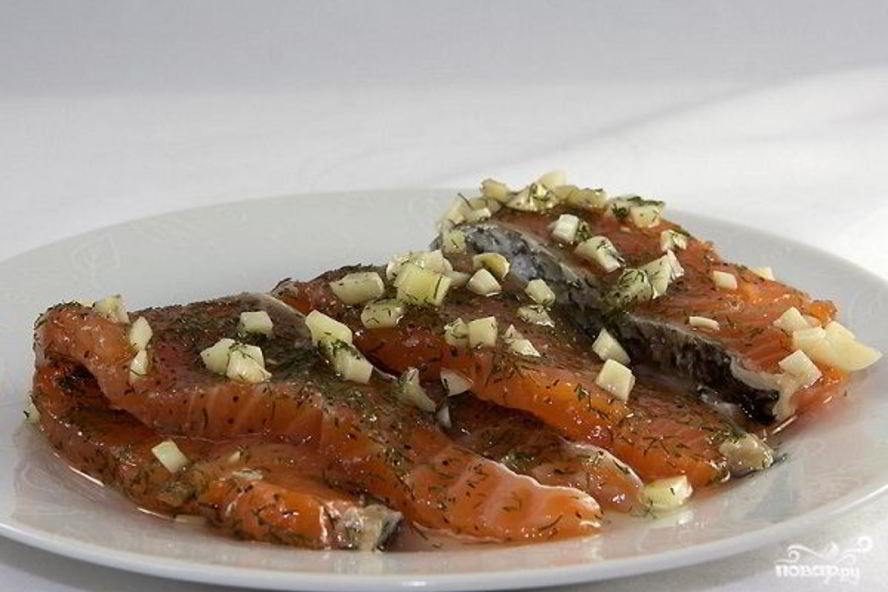 Рецепт семги слабосоленой