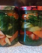 Соленые зеленые помидоры по-грузински