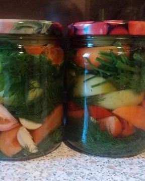 Соленые зеленые помидоры по-грузински