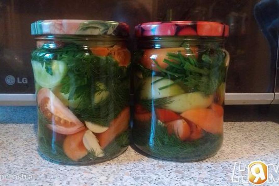 Рецепт соленых зеленых помидоров по-грузински