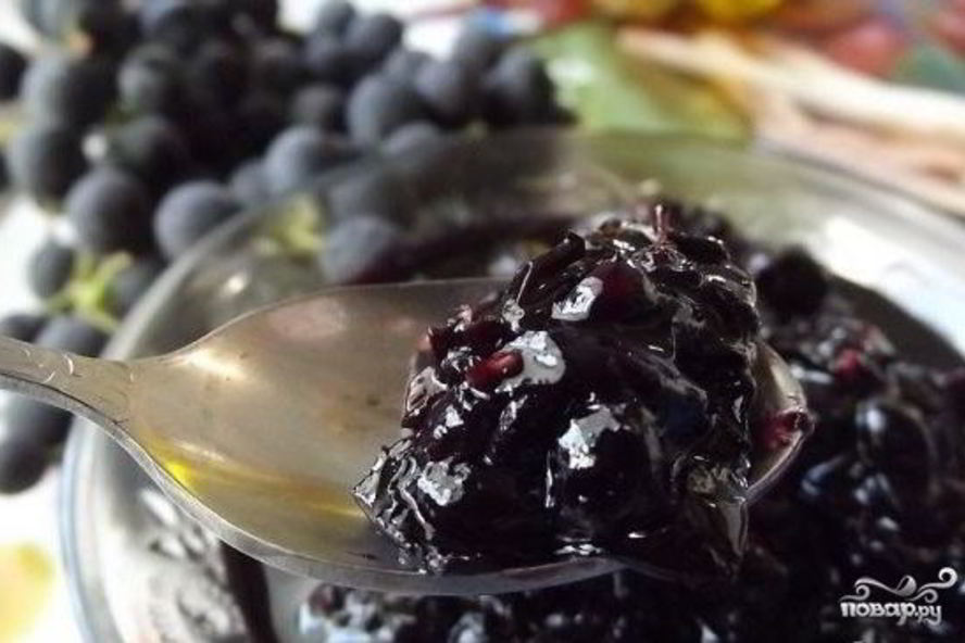 Рецепт варенья из винограда без воды