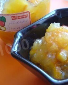 Янтарное варенье из яблок с апельсинами