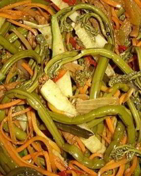 Заготовка папоротника на зиму