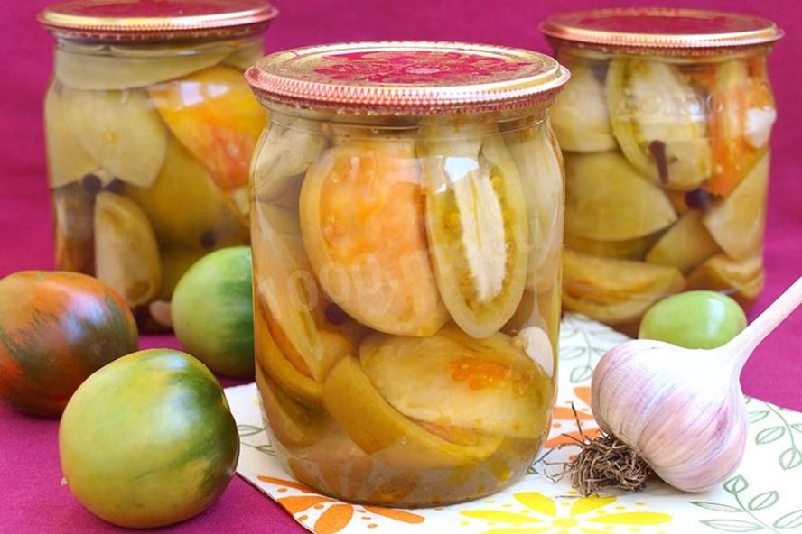 Рецепт зеленых помидоров пальчики оближешь на зиму дольками