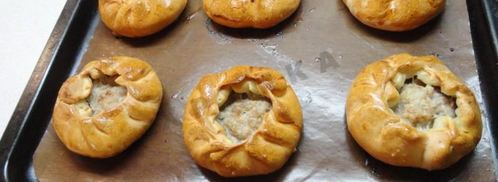 беляши без дрожжей с мясом в духовке. Шаг 17