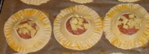 беляши из слоеного теста. Шаг 5