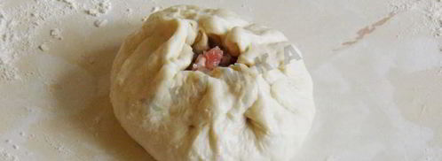 беляши с сухими дрожжами на воде. Шаг 14