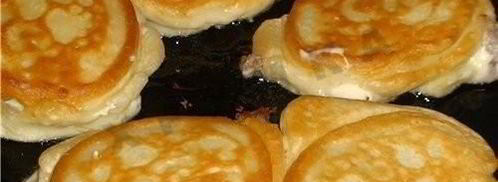 быстрые ленивые беляши на кефире с фаршем. Шаг 4