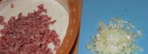 ленивые беляши с фаршем. Шаг 4