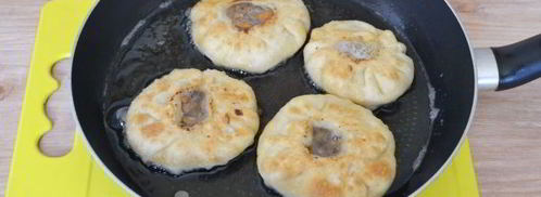 татарские беляши с мясом. Шаг 13