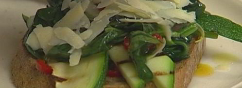 брускетта из цукини со шпинатом. Шаг 12