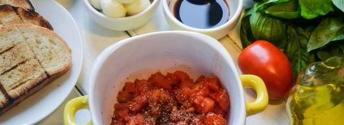 брускетта капрезе. Шаг 3