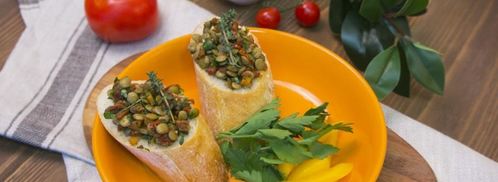 брускетта с чечевицей. Шаг 5