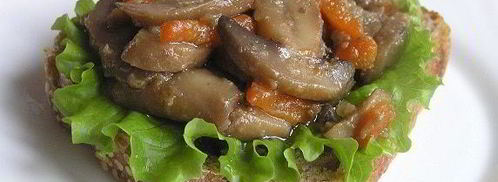 брускетта с грибами. Шаг 9