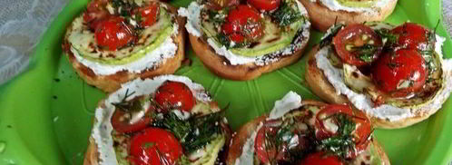 брускетта с кабачками-гриль. Шаг 18