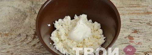 брускетта с козьим сыром и грецкими орехами. Шаг 3