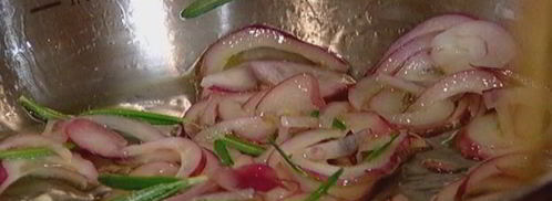 брускетта с красной фасолью и сладким перцем. Шаг 5