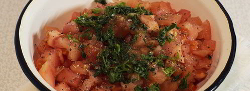 брускетта с помидорами и чесноком. Шаг 7