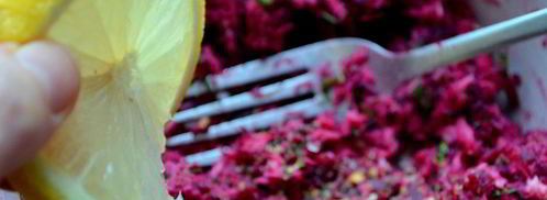 брускетта с рыбой и свеклой. Шаг 5