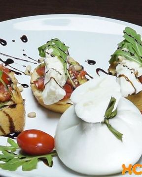 Брускетта с сыром