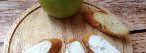 брускетта с яблоком и бананом. Шаг 4