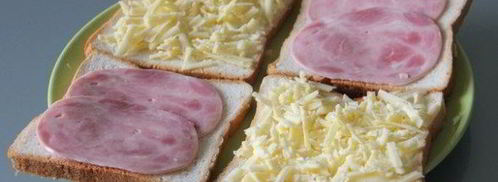 бутерброд с салатом из зеленого яблока к завтраку. Шаг 3