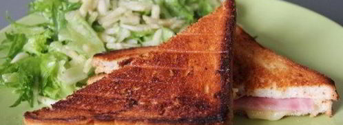 бутерброд с салатом из зеленого яблока к завтраку. Шаг 7