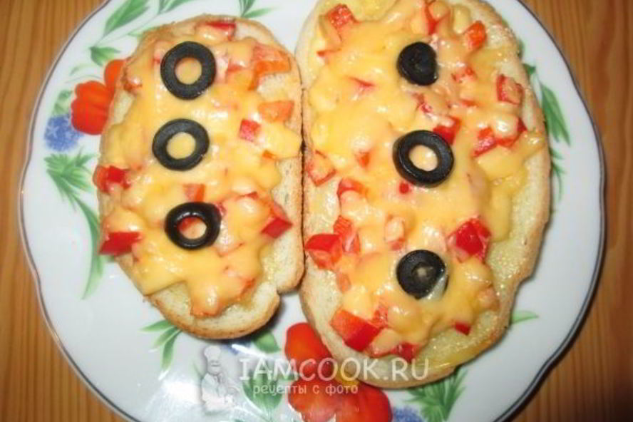 Рецепт горячего бутерброда брускетта