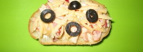 горячий бутерброд брускетта. Шаг 10