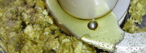 зеленая брускетта с креветками. Шаг 3