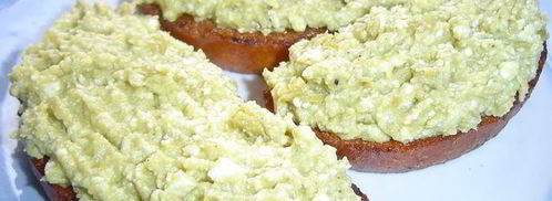 зеленая брускетта с креветками. Шаг 7