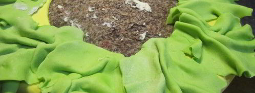 бисквитный торт гамбургер. Шаг 39