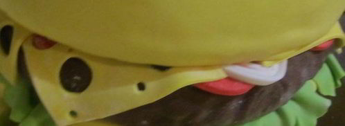 бисквитный торт гамбургер. Шаг 45