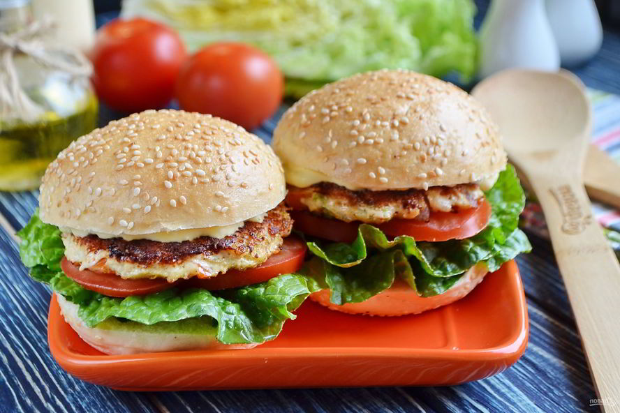 Рецепт бургера с индейкой в азиатском стиле